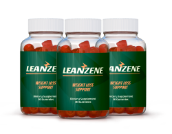 LeanZene supplement bottles - 3 pack